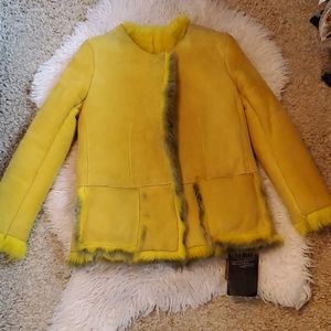 Giorgio brato lemon 🍋 silver sherling coat